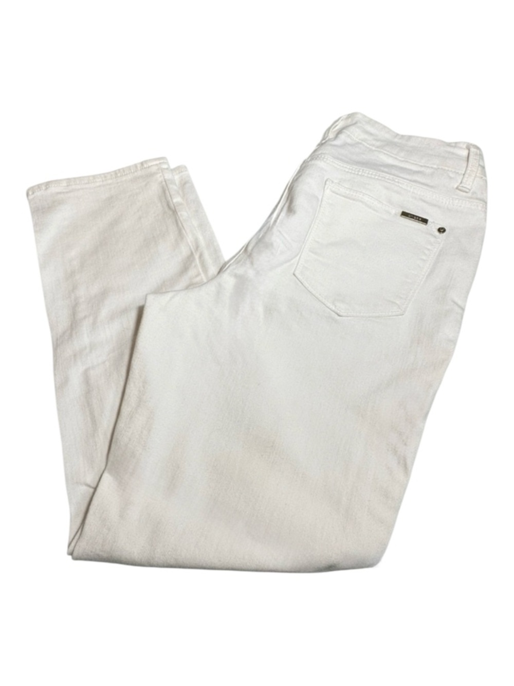 Chico’s so slimming girlfriend jeans cropped white denim Chico’s 0 | bb1